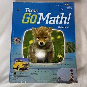 Texas Go Math Book Volume 2 by Houghton Mifflin Harcourt Publishing -Homeschool - Picture 1 of 16