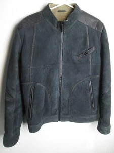 Chaqueta Hugo Boss Naranja Piel de Cordero Piel de Oveja Jolo 40R EE. UU. 50 U Moto Bomber - Imagen 1 de 24