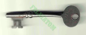 Llave esqueleto de barril sólido maestro vintage - etiquetada "201" - aproximadamente 2,75" de largo - Imagen 1 de 1