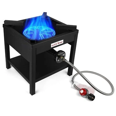 Single Propane Burner Commercial Grade Burner  Heavy Duty Stand - 260000 BTU - Image 1 of 4