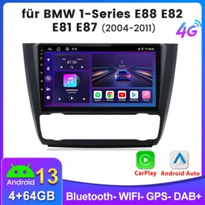 Für BMW 1er E81 E82 E87 E88 2004-2011 Android 13 Autoradio GPS DAB+ WIFI 8-Kern - Bild 1 von 11