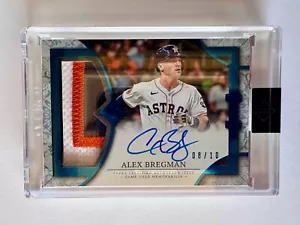2024 Topps Transcendent Alex Bregman Jersey Patch Autograph SSP #08/10 Auto Card - Bild 1 von 2