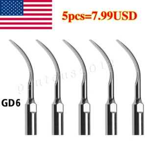 Punte per ridimensionamento piezoelettrico ad ultrasuoni dentale GD6 NUOVE adatte manipolo DTE/SATELEC USA - Foto 1 di 6