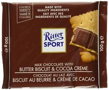 Ritter Sport, Milk Chocolate with Butter Biscuit, 3.5 oz