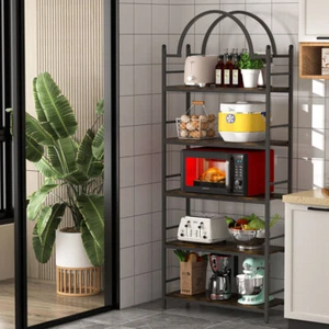 Large Tall Open Bookshelf Shelving Unit Kitchen Oven Pantry Spices Pot Rack Tidy - Picture 1 of 14