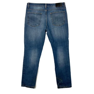 DKNY Jeans Herren 34 Selvedge Bedford Slim Fit Straight Stretch Denim Hose 34x29 - Bild 1 von 17