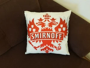 1x Linen Smirnoff Vodka Cover Pillow Case 18” 45x45cm Party Gift - Picture 1 of 6