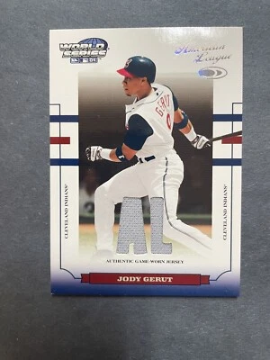 2004 Donruss World Series AL/NL Fabric Materials /250 Jody Gerut #WS-58 - Image 1 of 2