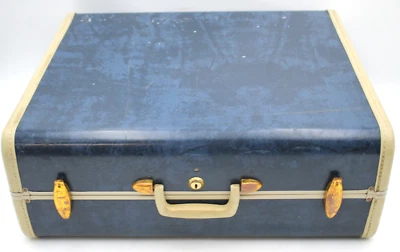 Maleta Equipaje Rígida 8x17x21" Vintage Azul SAMSONITE MCM 1950s Estilo Stor Foto 1 de 4