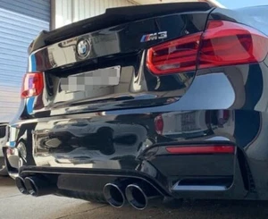 3.75" Black Slip-On Exhaust Tips for BMW M3 (F80) 2014-2019 - Picture 1 of 2