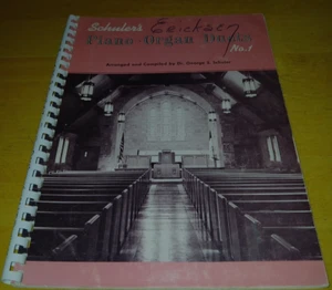 SCHULER'S PIANO-ORGAN DUETS NO. 1 ARR. GEORGE S. SCHULER SPIRAL 1961-SOME WEAR - Picture 1 of 3