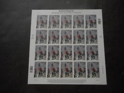 Scott B2, 45 cent, Heroes of 2001, Sheet - Image 1 of 2