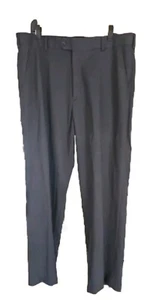 George Dress Pants Mens 38x32 Dark Gray Charcoal Dress Slacks Mens Dress Pants - Picture 1 of 6