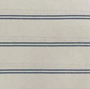 Toulouse Stripe Double Width Fabric Blue | Ticking | Grain Sack Style | Curtains - Picture 1 of 4
