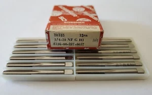 Sossner Taps #30185 1/4-28 NF G H1 (12) - NOS - Picture 1 of 4