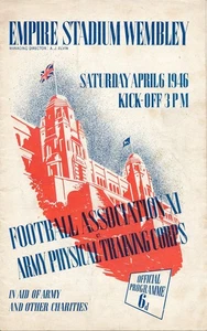 WEMBLEY STADIUM - FA X1 v Army Physical Training Corps (Friendly) 1945/1946 - Picture 1 of 1