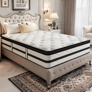 Mattress Queen Double King Single Bed Mattresses Pocket Spring Foam Euro Top - Picture 1 of 25