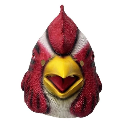 Rooster Head Mask Reusable Chicken Head Cover for Pub Role Play Holiday Carnival - Image 1 of 4