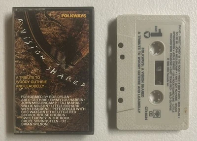 Folkways A Vision Shared A Tribute To Woody Guthrie & Leadbelly (Cassette, 1988) - Image 1 of 3
