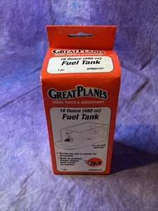 Rare Vintage Great Planes 16 Ounce 480 CC LARGE Fuel Tank GPMQ4107 New - Picture 1 of 5