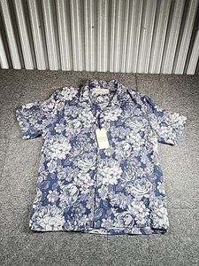 Abercrombie Fitch The A&F Summer Linen Blend Mens Small Button Up Casual Shirt - Picture 1 of 13