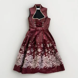 Vestido Edelnice Trachtenmode Oktoberfest Talla 34 Falta Delantal y Busto Adorno - Imagen 1 de 8