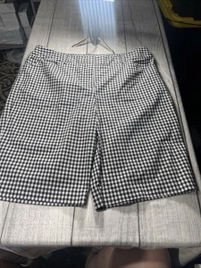 Jones New York Damenshorts Gingham Größe 16 schwarz-weiß Taschen Bermuda - Bild 1 von 9