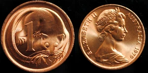 1979 Australian 1 ONE Cent Coin-CHOICE/UNC-ROYAL MINT ROLL-Suit PCGS-FREE POST⭐️ - Picture 1 of 6