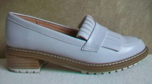 Slipper Loafer Gr. 38 Gr. 5 weiß Collegestyle neuwertig - Bild 1 von 6