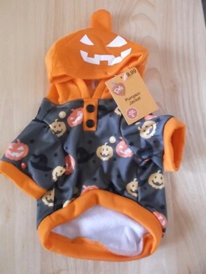 PET CENTRAL HALLOWEEN PET JACKET WITH HOOD - SIZE SMALL - NEW WITH TAG - Image 1 of 3