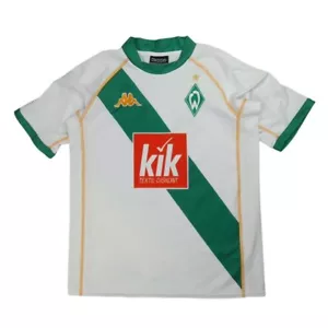 Weirder Bremen Away Football Shirt Kappa Green/White - Size Men's S - Picture 1 of 6
