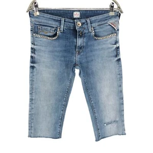 REPLAY Damen LUZ Slim Fit Denim Shorts Größe W28 - Bild 1 von 7
