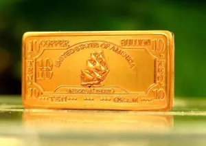 10 gram 10g USA Ship .999 Pure Copper Bullion Bar Cu Element - Picture 1 of 5