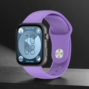 Silicone Sport Strap Bracelet Wristband for Huawei Watch FIT 3 Strap(Purple) - Zdjęcie 1 z 7