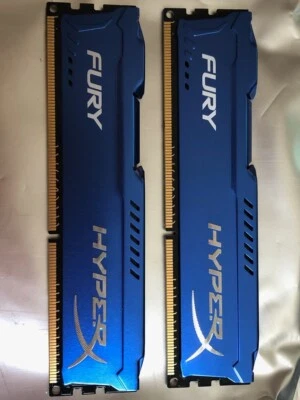 HyperX FURY HX316C10FK2/8 DDR3 8GB (2x4GB) PC3-12800 Non-ECC Desktop Memory RAM - Image 1 of 3