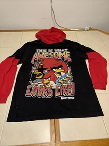 Angry Birds This is What Awesome Looks Like T-Shirt Hoodie Youth size M 10/12 - Picture 1 of 4