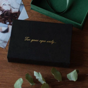 5x7 Photo Storage Box Personalized Wedding Anniversary Gift for Him Husband - Picture 1 of 6