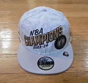Boston Celtics 2024 NBA Champions New Era 9FIFTY Locker Room Snapback Hat NEW - Picture 1 of 13