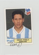 1994 World Cup Album Stickers International Version 444 Black Back Diego Simeone