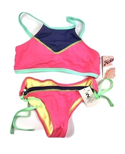 Hobie Girl’s High Neck And Side Tie Hipster Bikini Bottom Size 12 - Picture 1 of 2