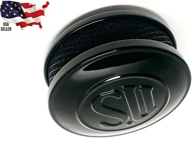 LIMPIADOR DE AIRE HARLEY NEGRO BENDIX ZENITH KEIHIN CV CARB 1972-1987 SPORTSTER XLH XL Foto 1 de 4