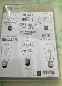 Neu Stampin Up! 143867 Watt of Occasions Weihnachten Stempel Set 11 - Kartenherstellung - Bild 1 von 2