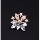 Womens Garden Faux Crystal Flower Ring Gold Size 7 #C6949 Ladies Fashion Jewelry