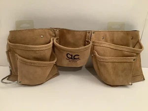 CLC CUSTOM LEATHERCRAFT 1370X3 APRON TOOL BELT ADJUSTABLE WAIST WITH HAMMER RING - Picture 1 of 5