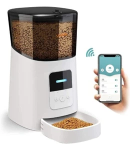 Alimentatore automatico per animali domestici WiFi, alimentatore intelligente per cani e gatti abilitato Wi-Fi - Foto 1 di 6