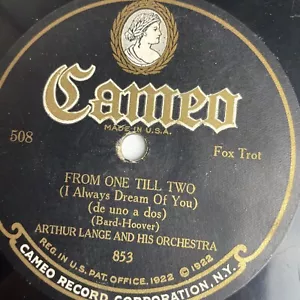 10" 78 1/min - Arthur Lange - Von eins bis zwei I Always Dream of You/Cameo 508 - Bild 1 von 4