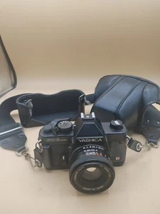 Yashica FX-3 Super 35mm Spiegelreflex mit ML 50mm 1:1.9 mit schwarzer Leder Kameratasche - Bild 1 von 8