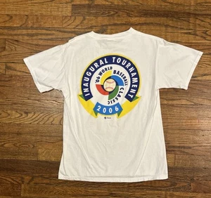Vintage Majestic World Baseball Classic 2006 T-Shirt Größe Medium - Eröffnung - Bild 1 von 8