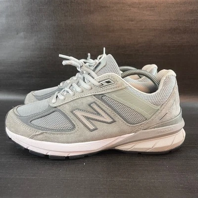 Zapatos cómodos para correr New Balance 990v5 para mujer talla 8 gris gamuza malla Foto 1 de 4