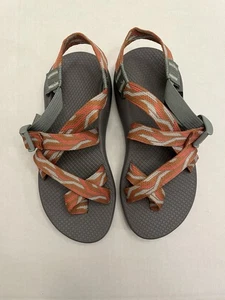 Chaco Z/2 Women's 7 Orange & Gray Hiking Outdoor Sandals Shoes With Toe Strap - Picture 1 of 5